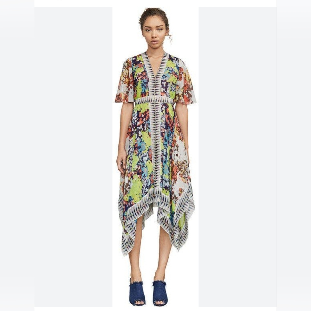BCBGMaxAzaria Silk chiffon dress  XS